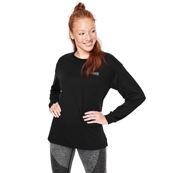 Victoria's Secret PINK Women's Shine Long Sleeve Campus Tee - Picture 2 of 2